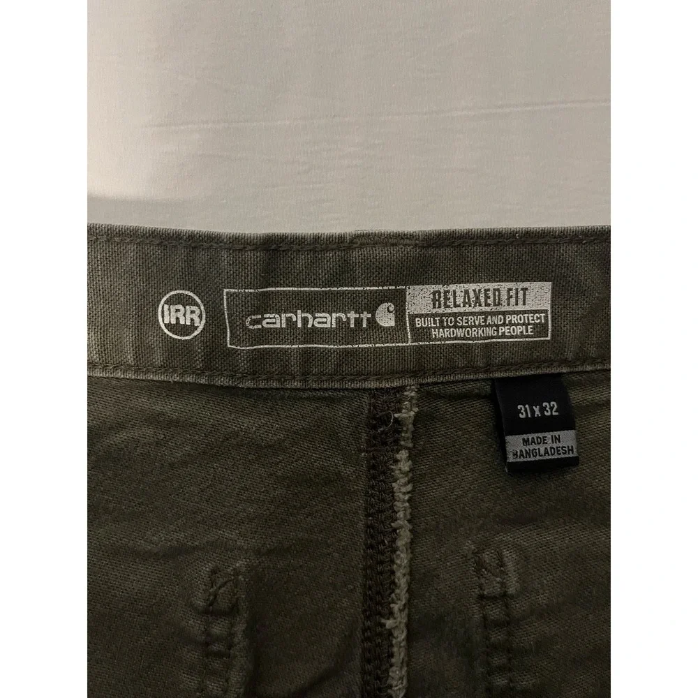 Carhartt Rugged Flex Carpenter Pants Men's Size 31x32 Green Relaxed 103279-217